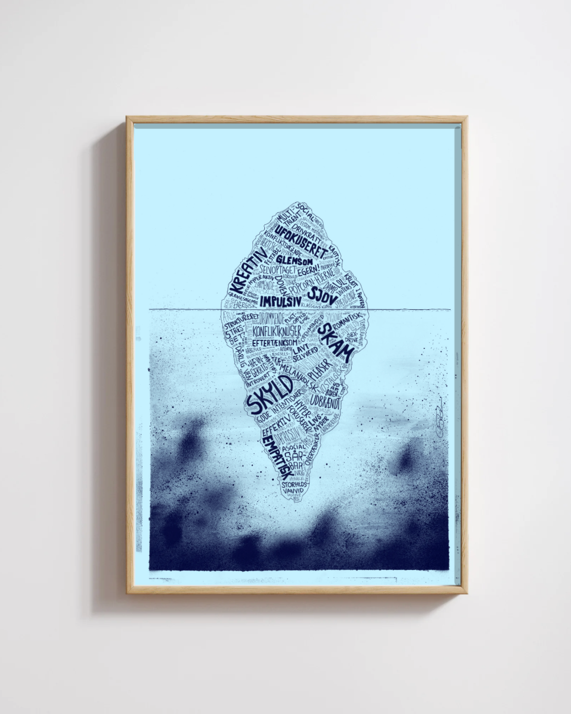 ADHD-isbjerget (blå)