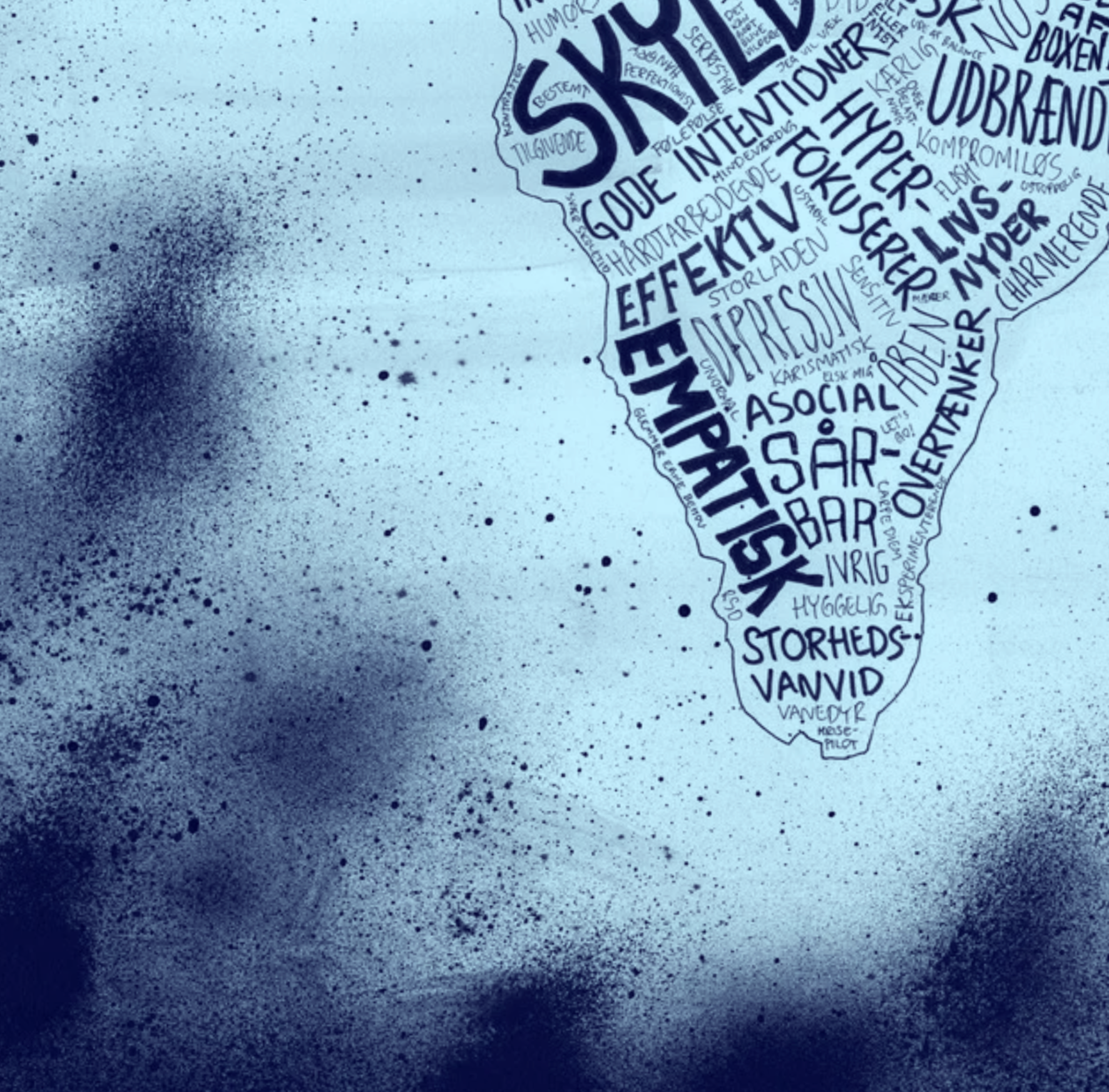 ADHD-isbjerget (blå)